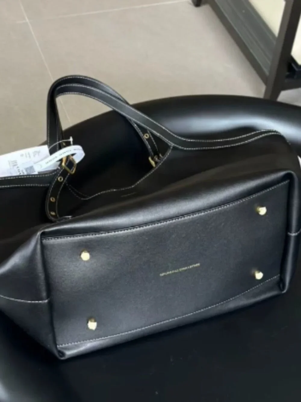 Black Work Tote Bag Women Large Handbag